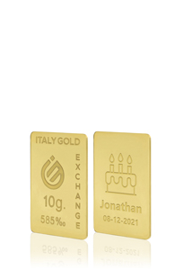 14 Karat Geburtstaggeschenk Goldbarren aus 10 g - Geschenk-Ideen Feierlichen Veranstaltungen - IGE Gold